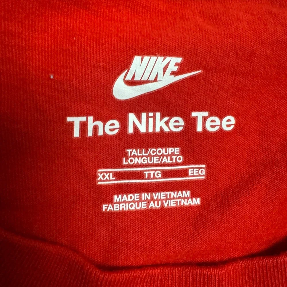Nike The Nike Tee Red‎ Graphic Print Just Do It T-Shirt Mens XXL